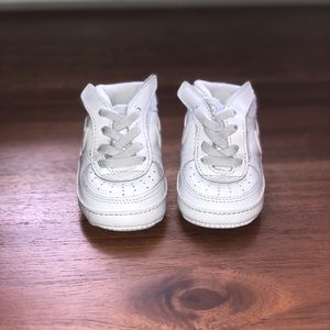 White baby Nike shoes size 2